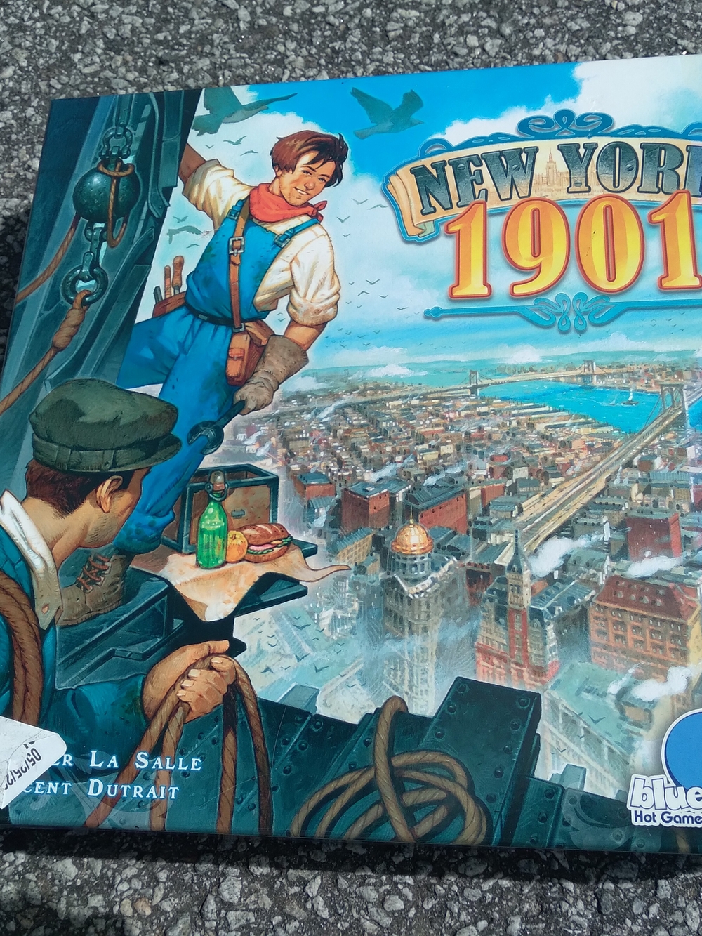 Funko Blue New York 1901 Board Game Box Art - Blue, Green, Tan, Brown